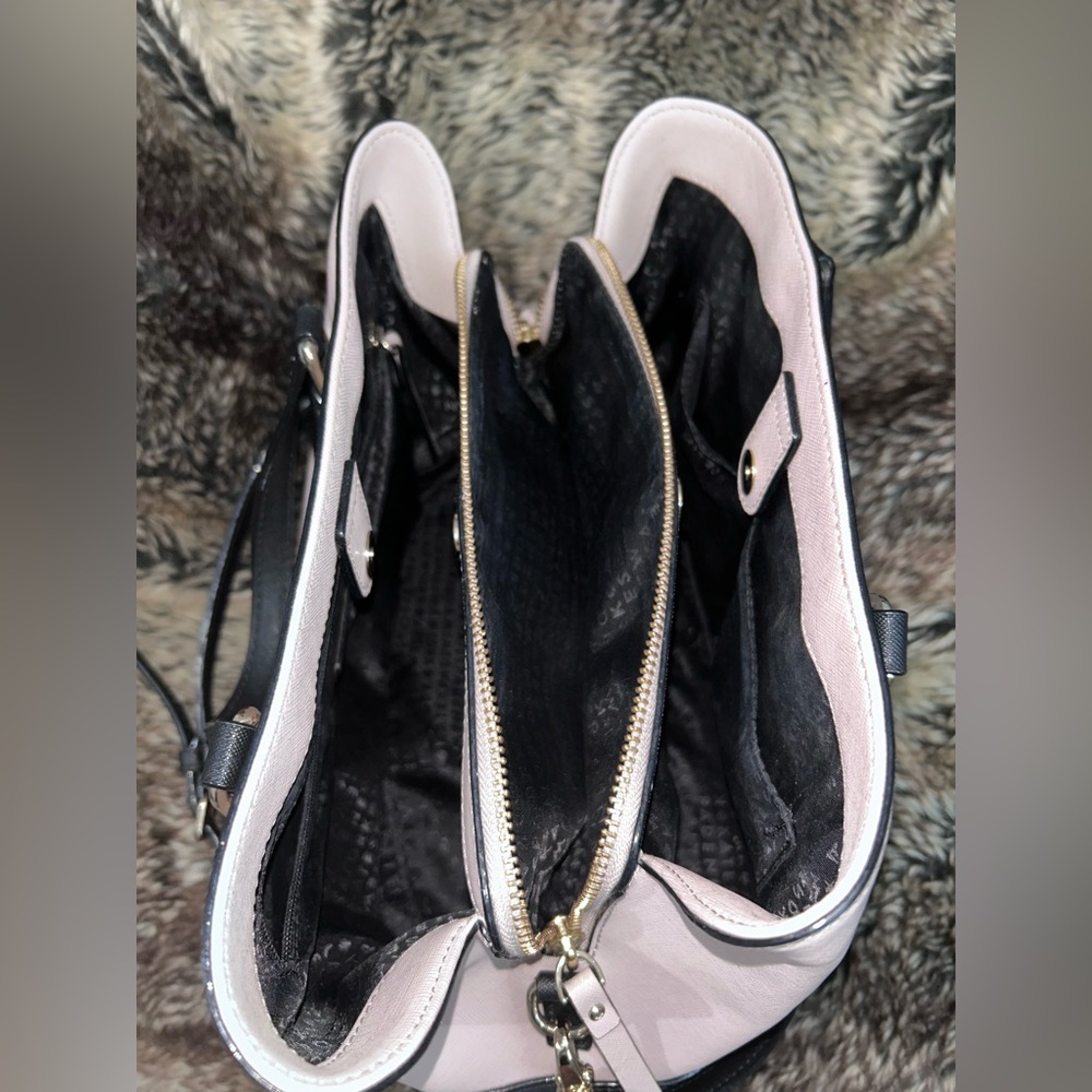 Kate Spade Laurel Way Evangelie Saffiano Satchel Two Tone Purse/Handbag - Picture 8 of 14